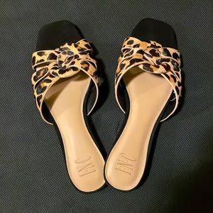 I.N.C leopard flat sandals